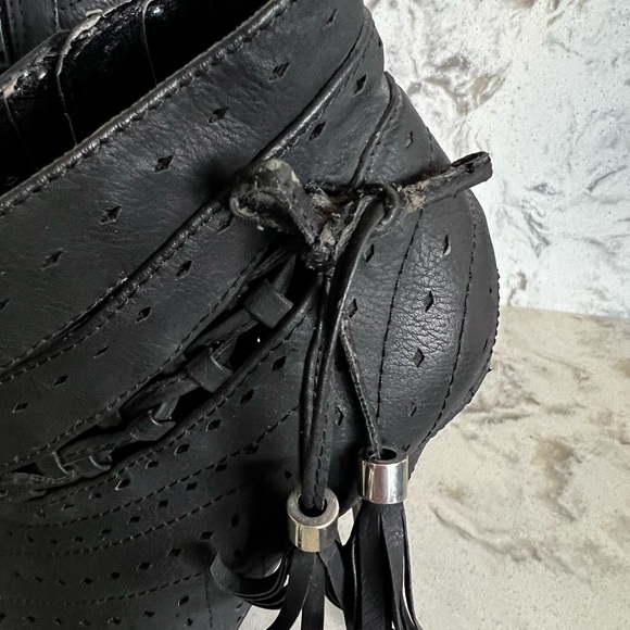 3/$30 (bundle) Black ankle boots with open toe and heel - Picture 6 of 8